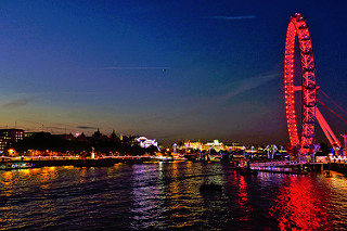 London at night