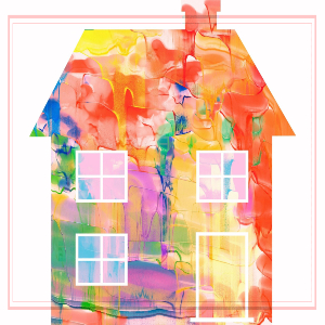multicoloured house