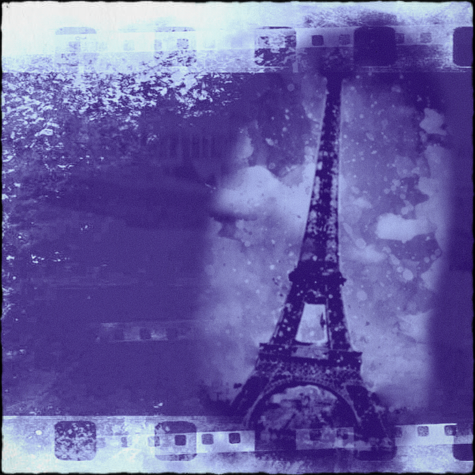 the eiffel tower and some movie film