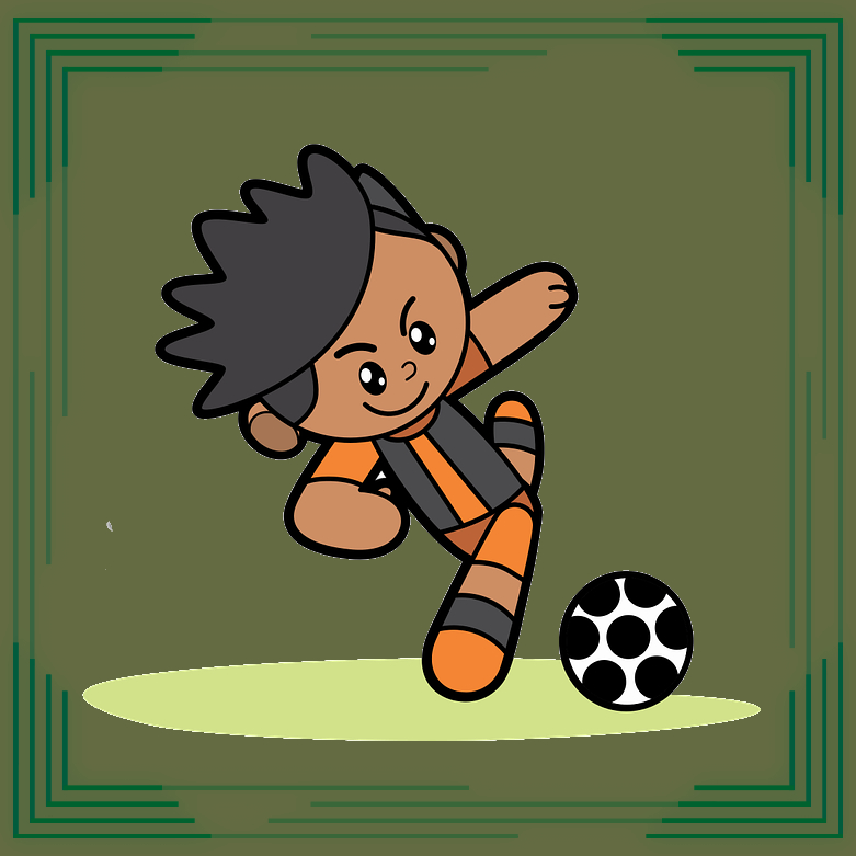 boy playing football soccer