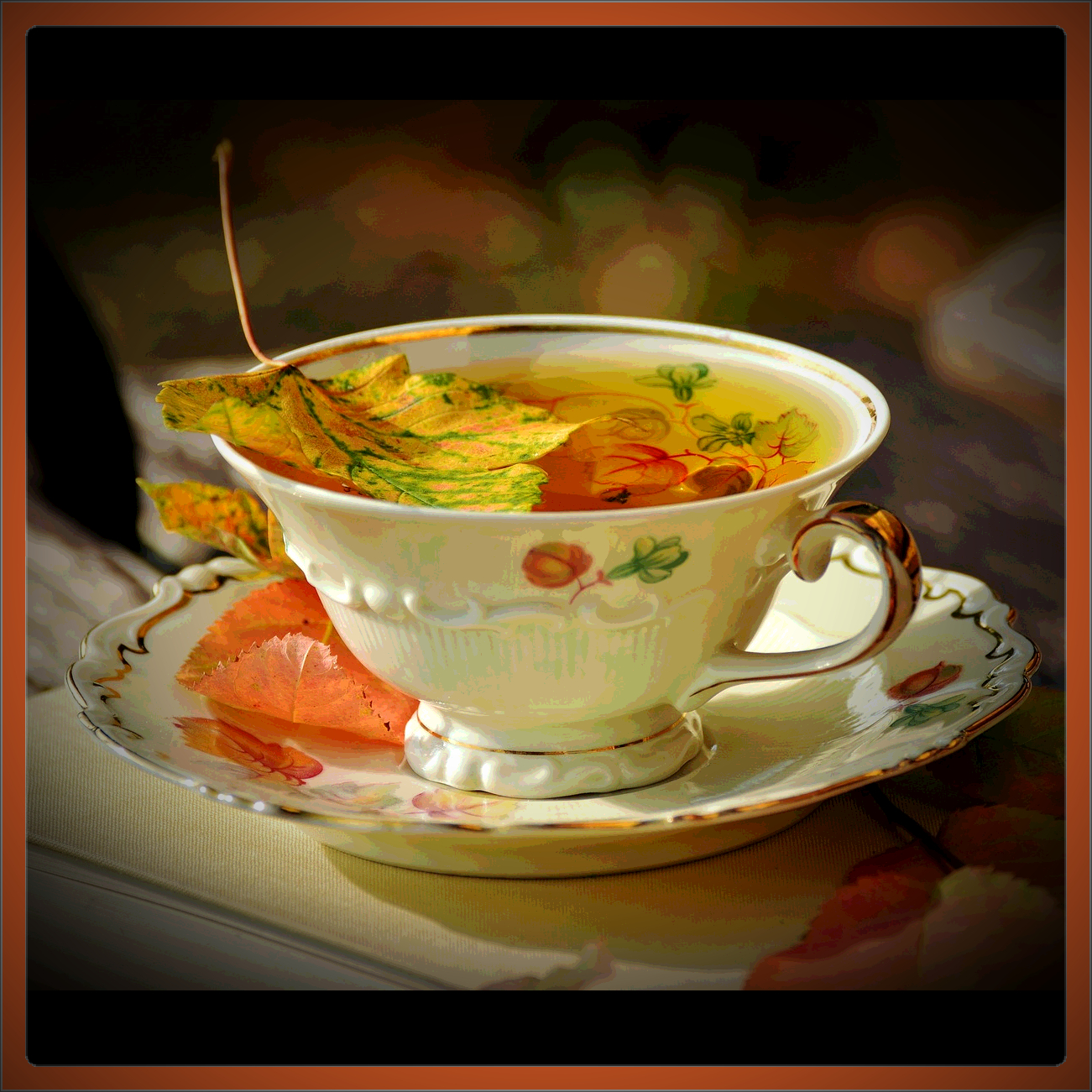 cup of pumpkin soup