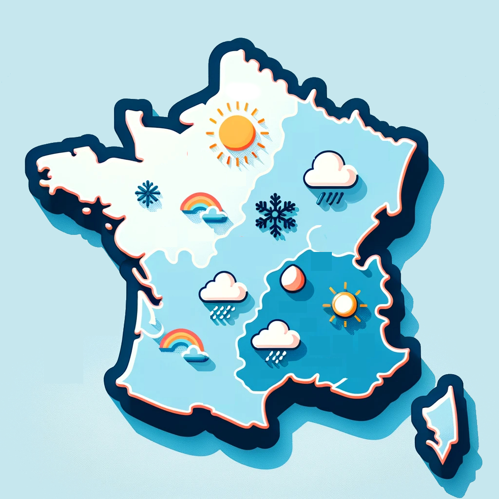 weather map of France