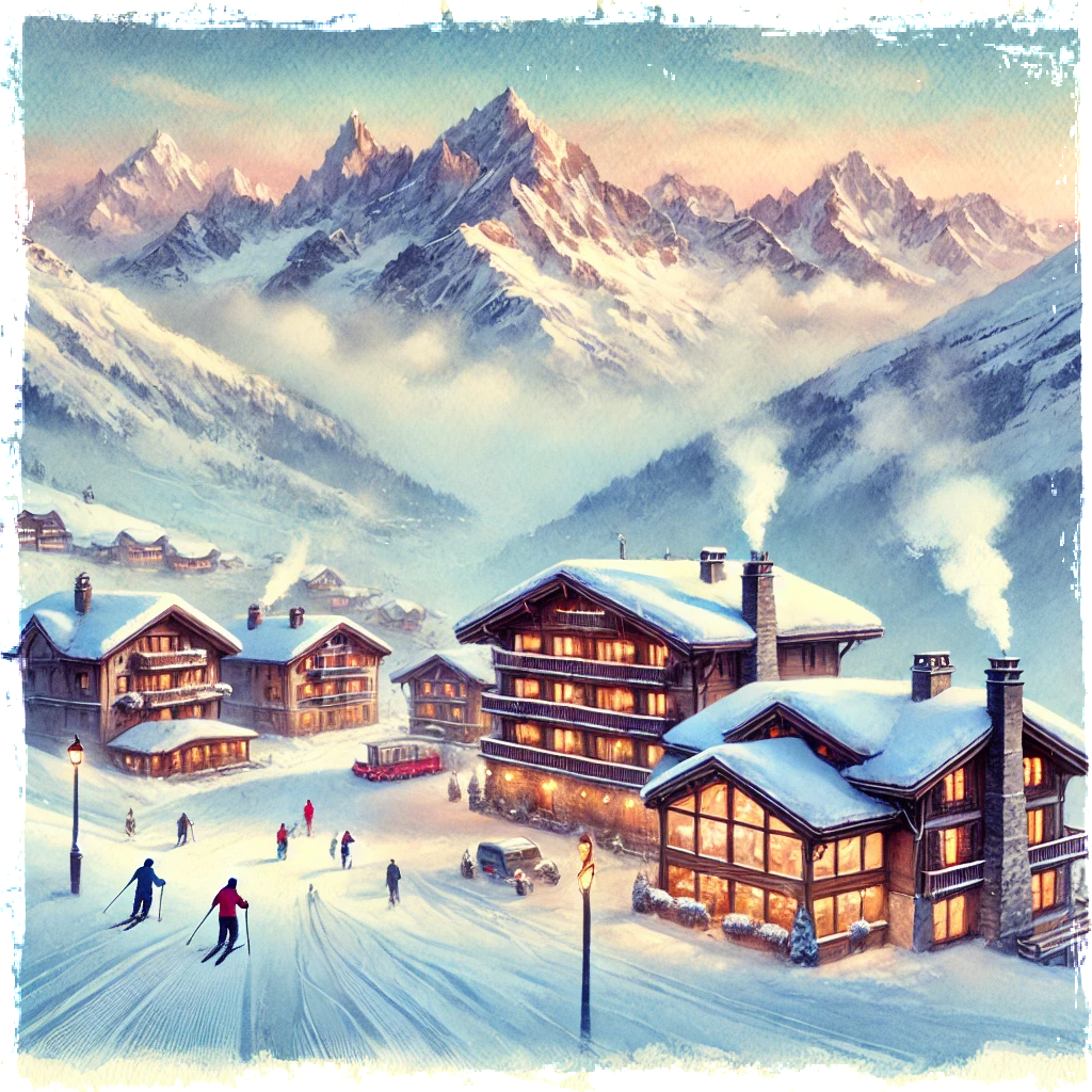 winter ski resort