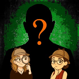 detectives aurelie and celine investigating a mysterious silhouette