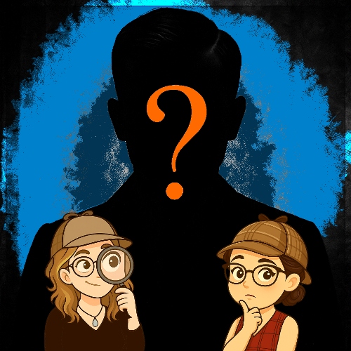 detectives aurelie and celine investigating a mysterious silhouette