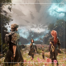 screenshot of the gameplay for Clair Obscur with main characters