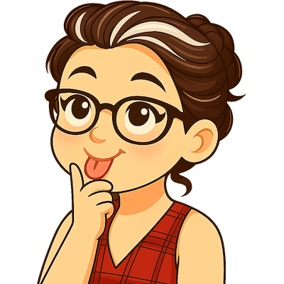 aurelie avatar with her tongue out cheekily