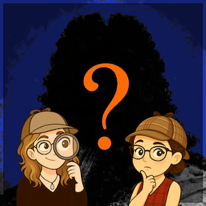 detectives aurelie and celine investigating a mysterious silhouette