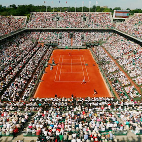 a Roland Garros tennis court