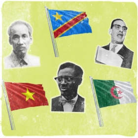 independence leaders ho chi min vietnam, patrice lumumba congo and ferhat abbas algeria