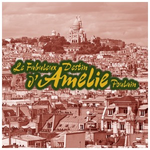Montmartre overview with Amelie Poulain title