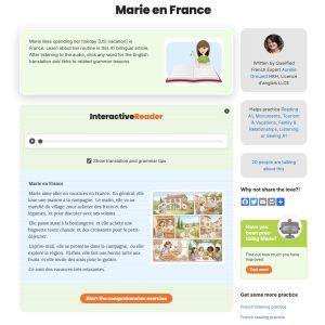 Exercice de compréhension