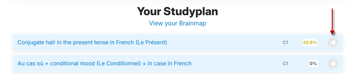 Kwiziq Studyplan